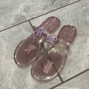 Tory Burch Purple Jelly Thong Sandals (8)